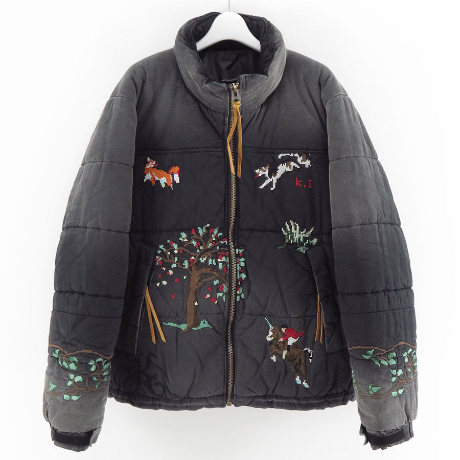【KHOKI/コッキ】<br>Vintage-effect puffer jacket <br>25fw-jk-07
