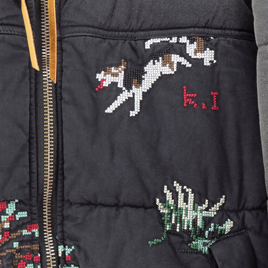 【KHOKI/コッキ】<br>Vintage-effect puffer jacket <br>25fw-jk-07