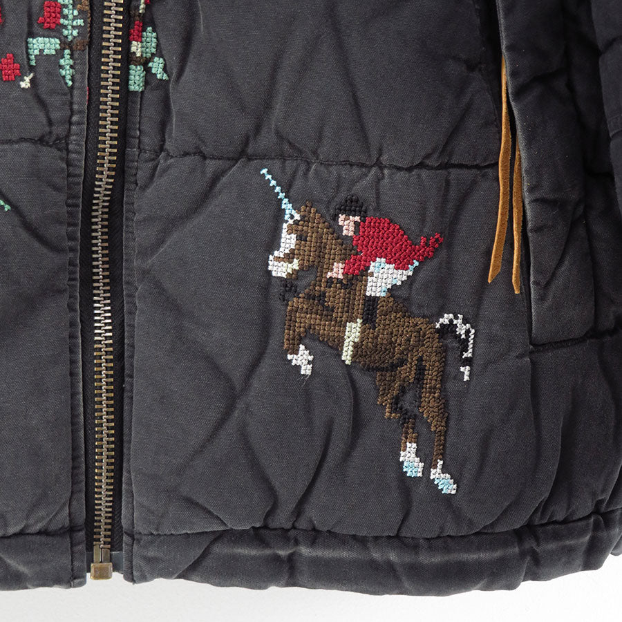 【KHOKI/コッキ】<br>Vintage-effect puffer jacket <br>25fw-jk-07
