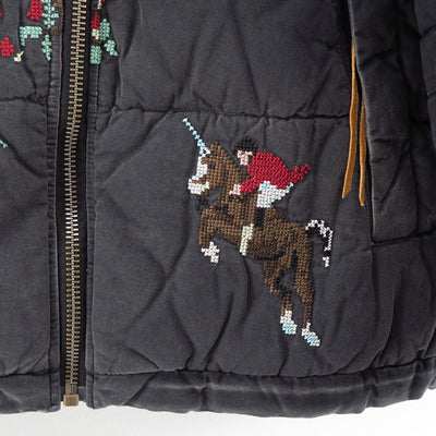 【KHOKI/コッキ】<br>Vintage-effect puffer jacket <br>25fw-jk-07