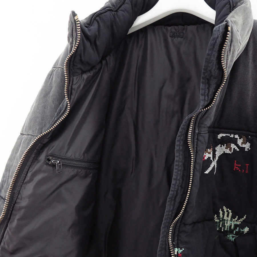 【KHOKI/コッキ】<br>Vintage-effect puffer jacket <br>25fw-jk-07
