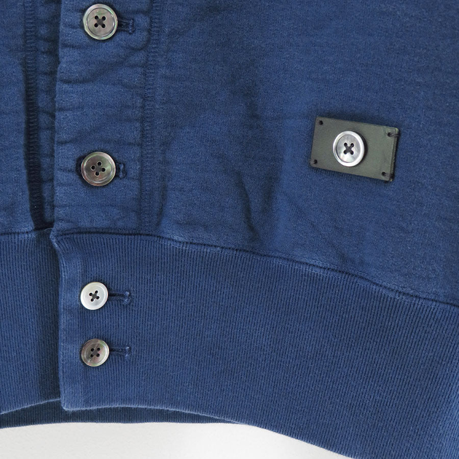 【KHOKI/コッキ】<br>Vintage-effect sweat cardigan <br>25fw-t-03-v