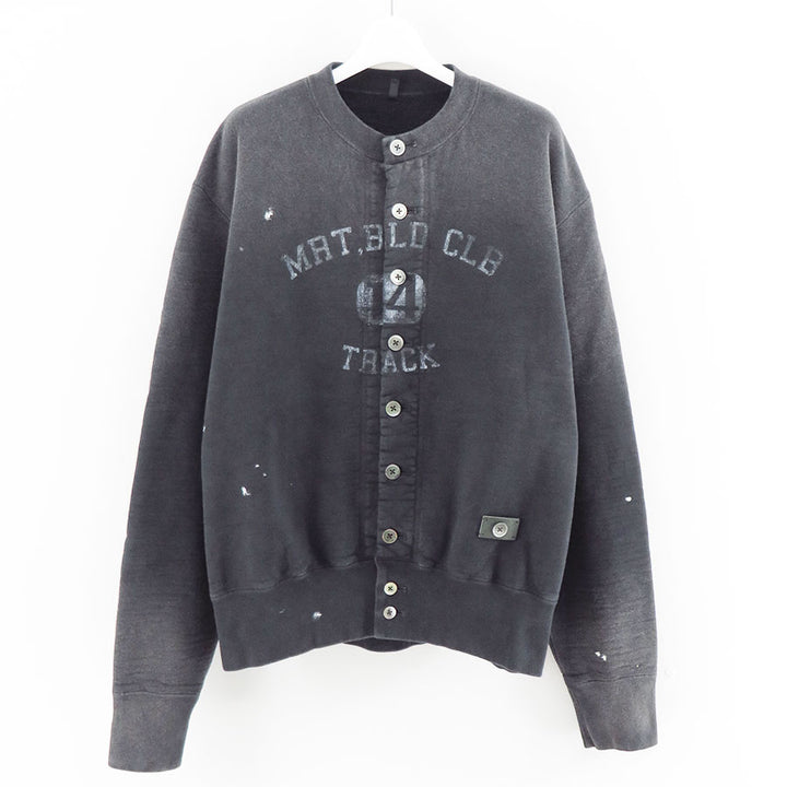 KHOKI/コッキ】Vintage-effect sweat cardigan 25fw-t-03-vの