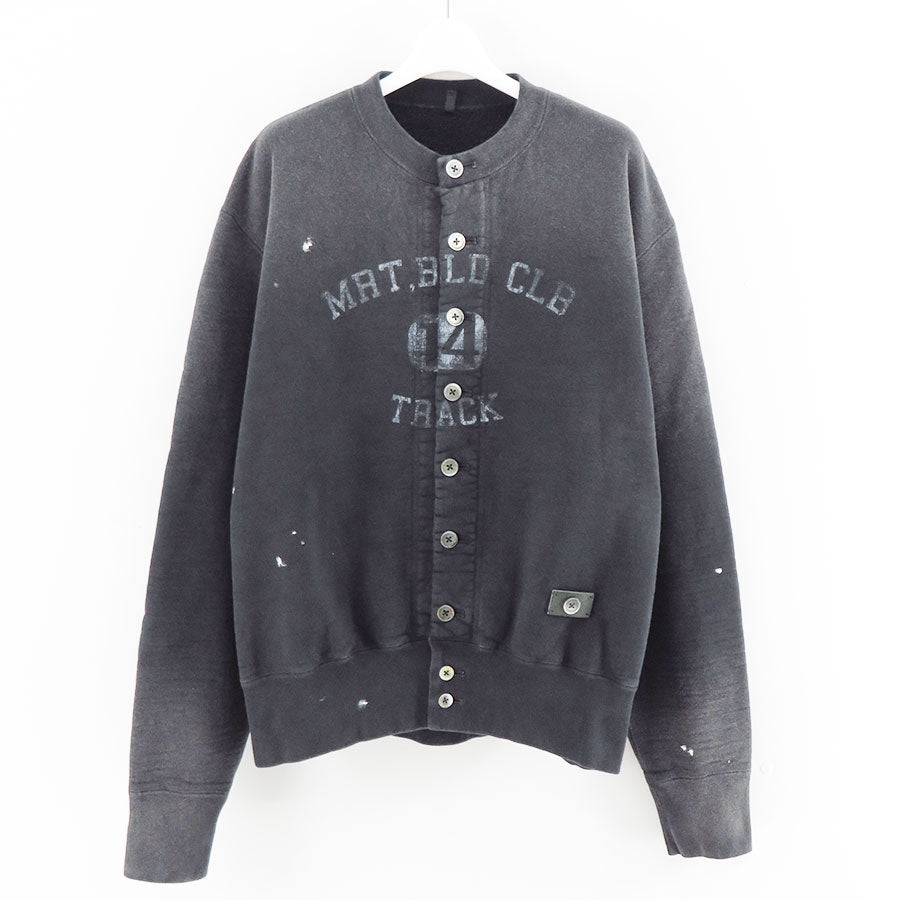 【KHOKI/コッキ】<br>Vintage-effect sweat cardigan <br>25fw-t-03-v