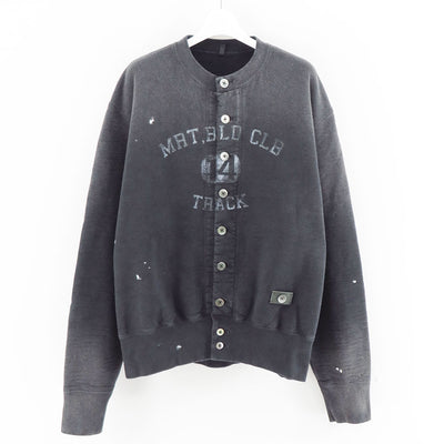 【KHOKI/コッキ】<br>Vintage-effect sweat cardigan <br>25fw-t-03-v