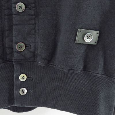 【KHOKI/コッキ】<br>Vintage-effect sweat cardigan <br>25fw-t-03-v