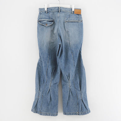 【KHOKI/コッキ】<br>Pleat-design denim pants <br>25ss-p-09