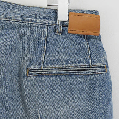 【KHOKI/コッキ】<br>Pleat-design denim pants <br>25ss-p-09