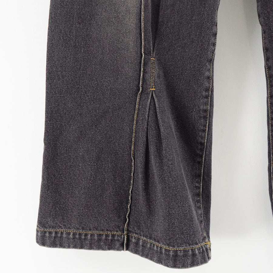 KHOKI/コッキ】Pleat-design denim pants 25ss-p-09の通販