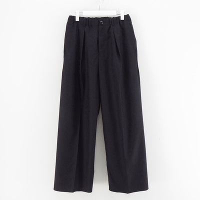 【nonnotte/ノノット】<br>Draping Elastic In Tuck Wide Trousers <br>N-25S-027