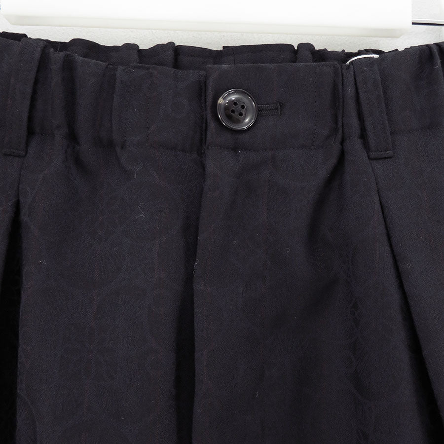 【nonnotte/ノノット】<br>Draping Elastic In Tuck Wide Trousers <br>N-25S-027