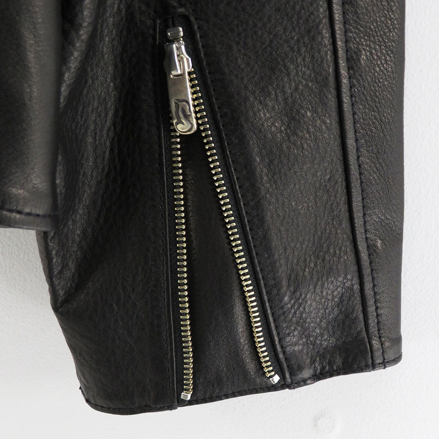 【Porter Classic/ポータークラシック】<br>PC RIDERS JACKET W/LOVE&PEACE SILVER <br>PC-017-1962