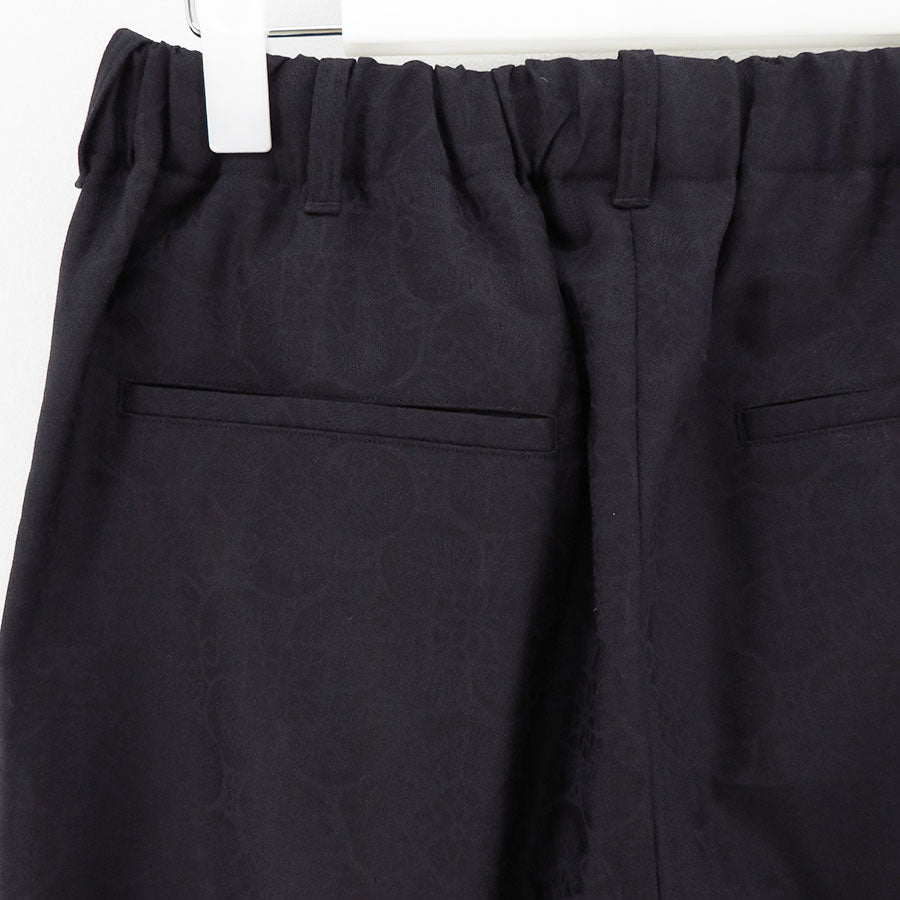 【nonnotte/ノノット】<br>Draping Elastic In Tuck Wide Trousers <br>N-25S-027