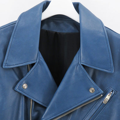 【Porter Classic/ポータークラシック】<br>PC RIDERS JACKET W/LOVE&PEACE SILVER <br>PC-017-1962