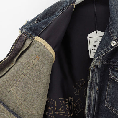 【Maison MIHARA YASUHIRO】<br>Stadium Jacket Layered Denim Jacket <br>J14BL121