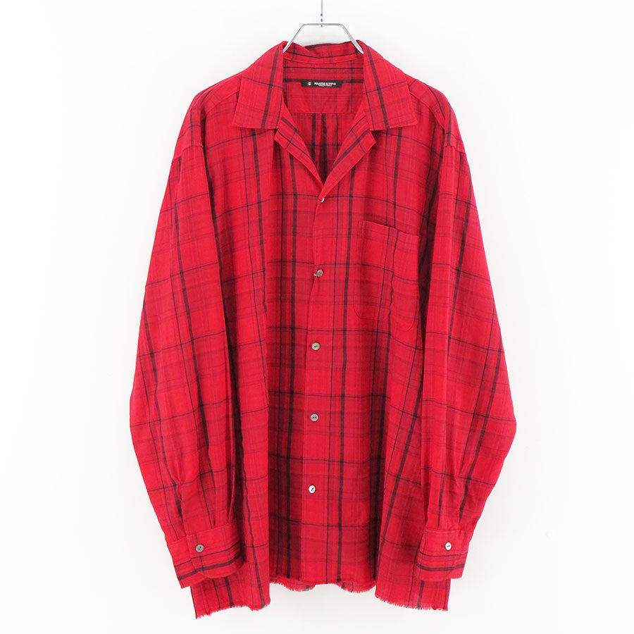MAATEE&SONS/マーティーアンドサンズ】OPEN COLLAR フリンジ HWOOL