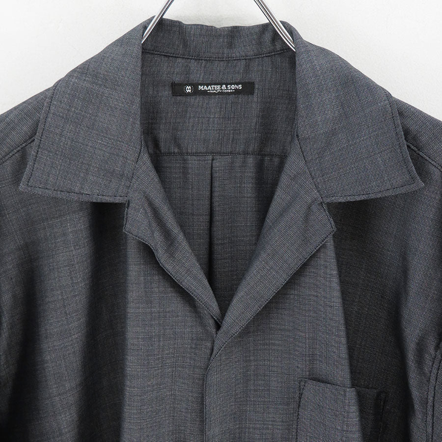 MAATEE&SONS/マーティーアンドサンズ】OPEN COLLAR フリンジ HWOOL