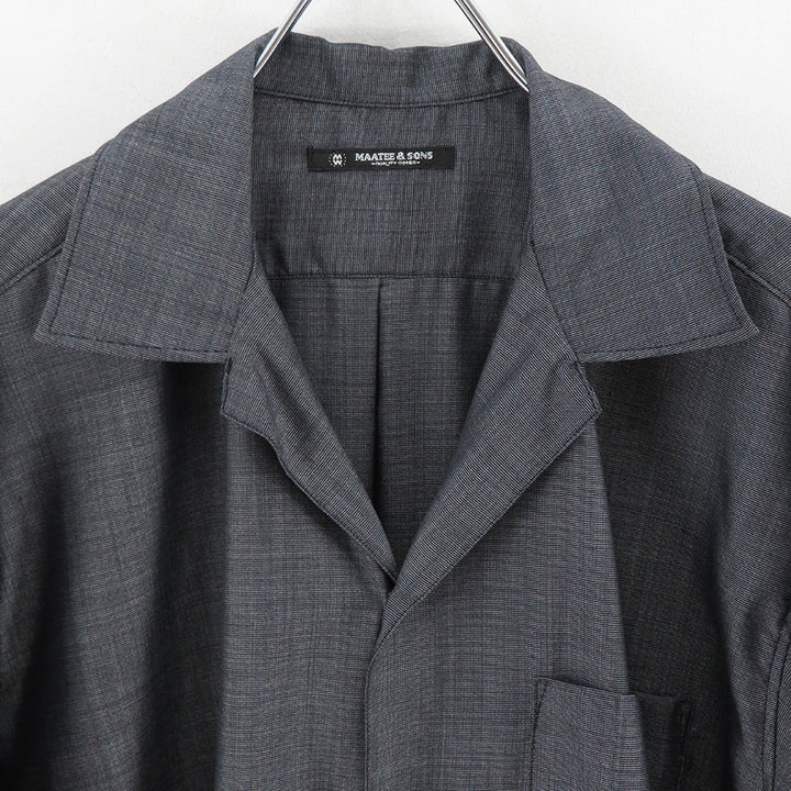 MAATEE&SONS/マーティーアンドサンズ】OPEN COLLAR フリンジ HWOOL