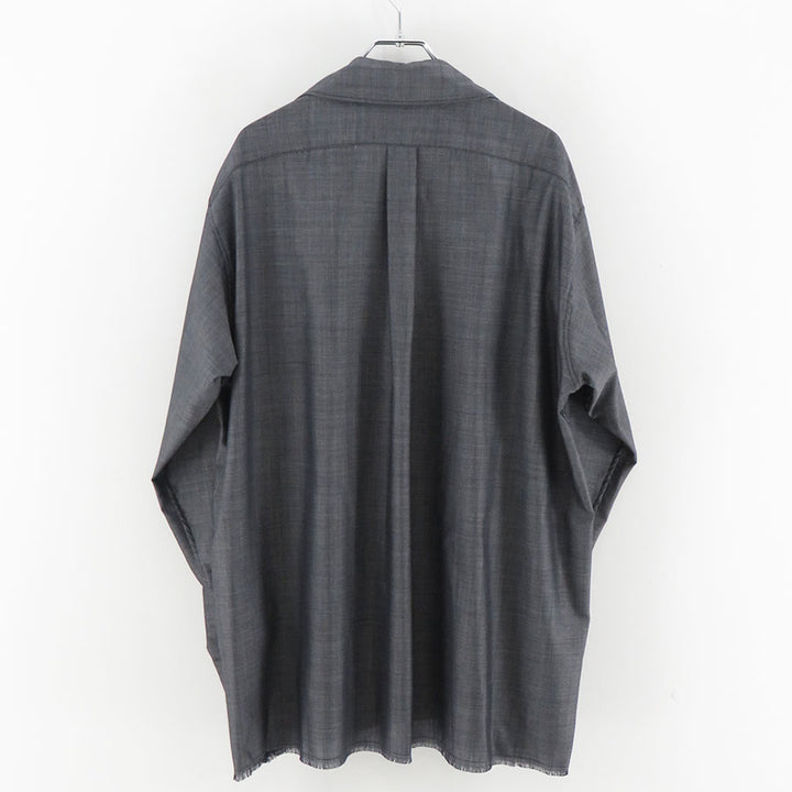 MAATEE&SONS/マーティーアンドサンズ】OPEN COLLAR フリンジ HWOOL