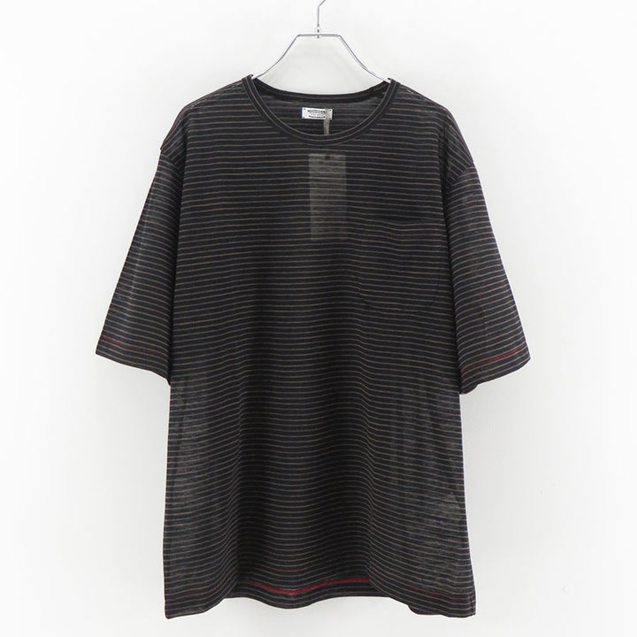 MAATEE&SONS/マーティーアンドサンズ】S/S BORDER POCKET TEE 