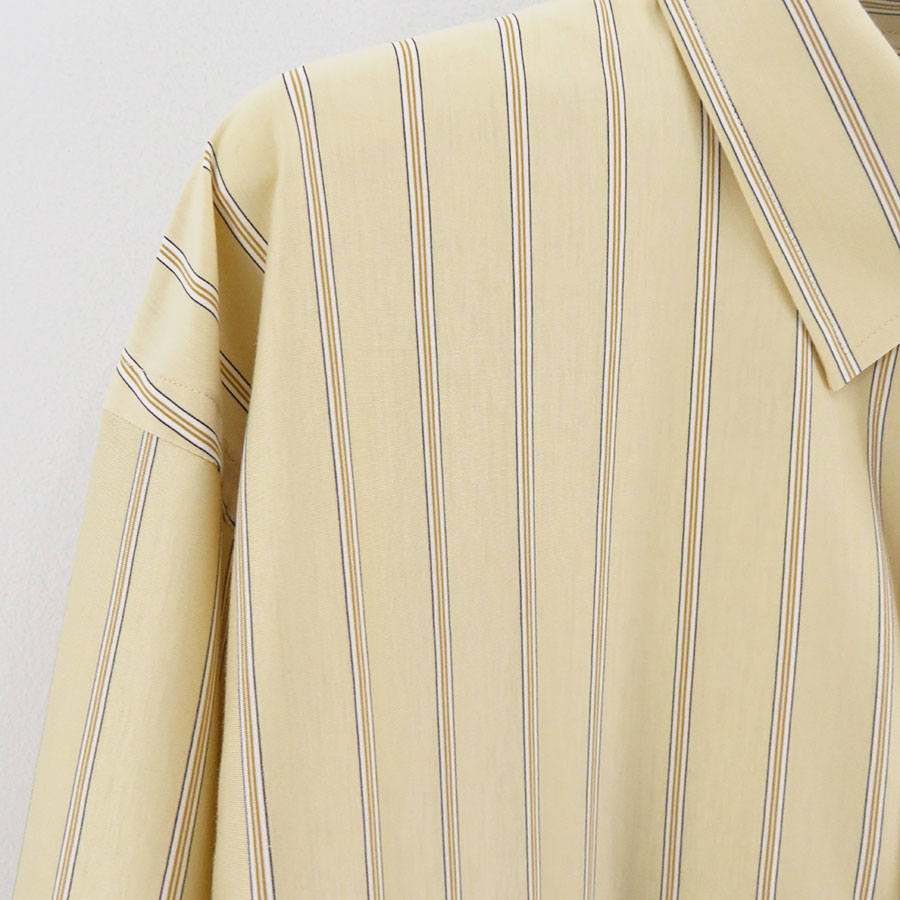 【KANEMASA PHIL./カネマサフィル】<br>46G Atmosphere Stripe Shirt <br>KM24A-024