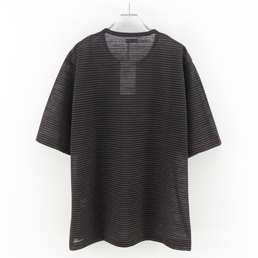MAATEE&SONS/マーティーアンドサンズ】S/S BORDER POCKET TEE 