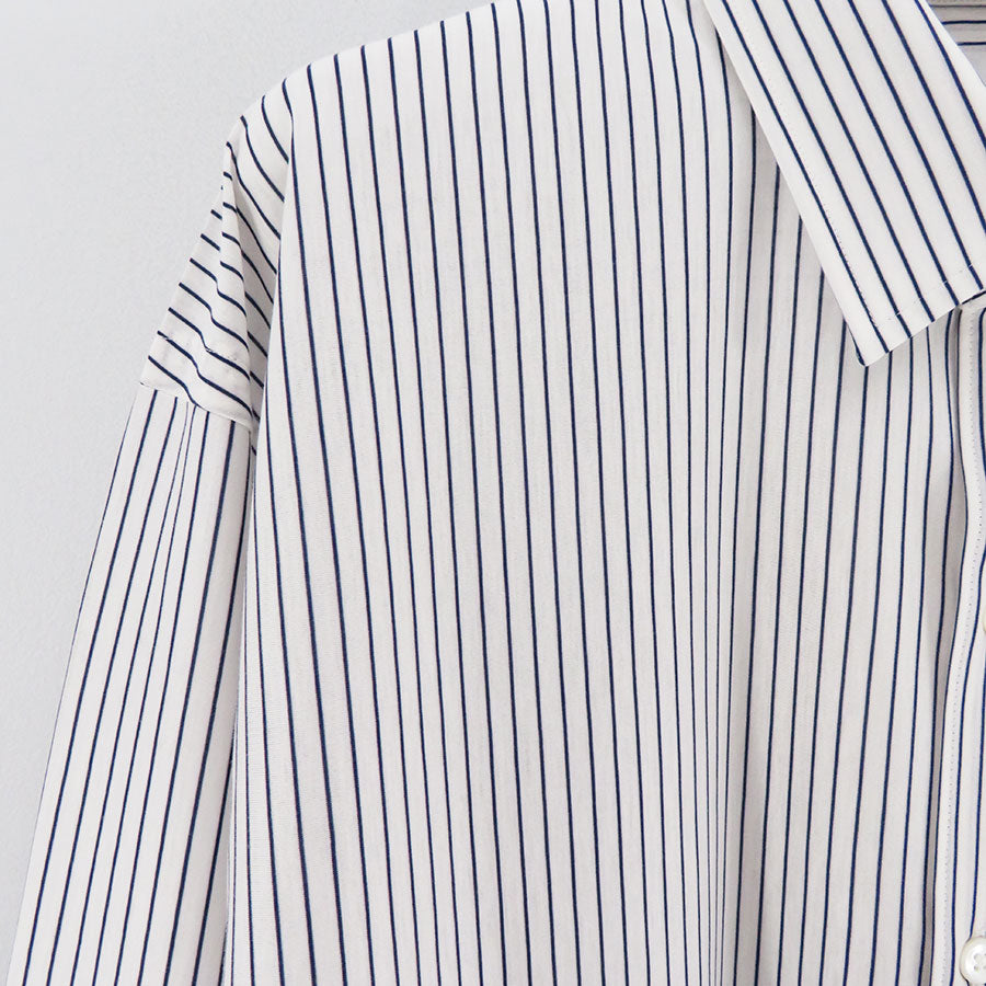 【KANEMASA PHIL./カネマサフィル】<br>46G Atmosphere Stripe Shirt <br>KM24A-024