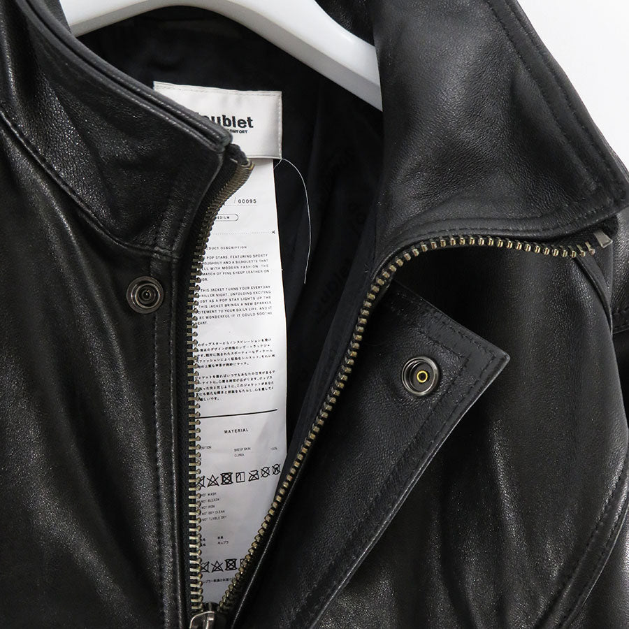 【doublet/ダブレット】<br>LEATHER TRACK JACKET <br/>24AW04BL190