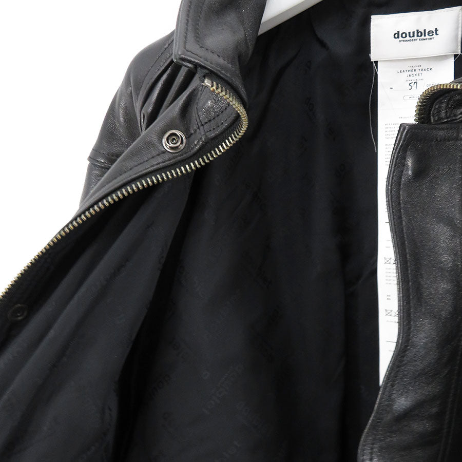 【doublet/ダブレット】<br>LEATHER TRACK JACKET <br/>24AW04BL190