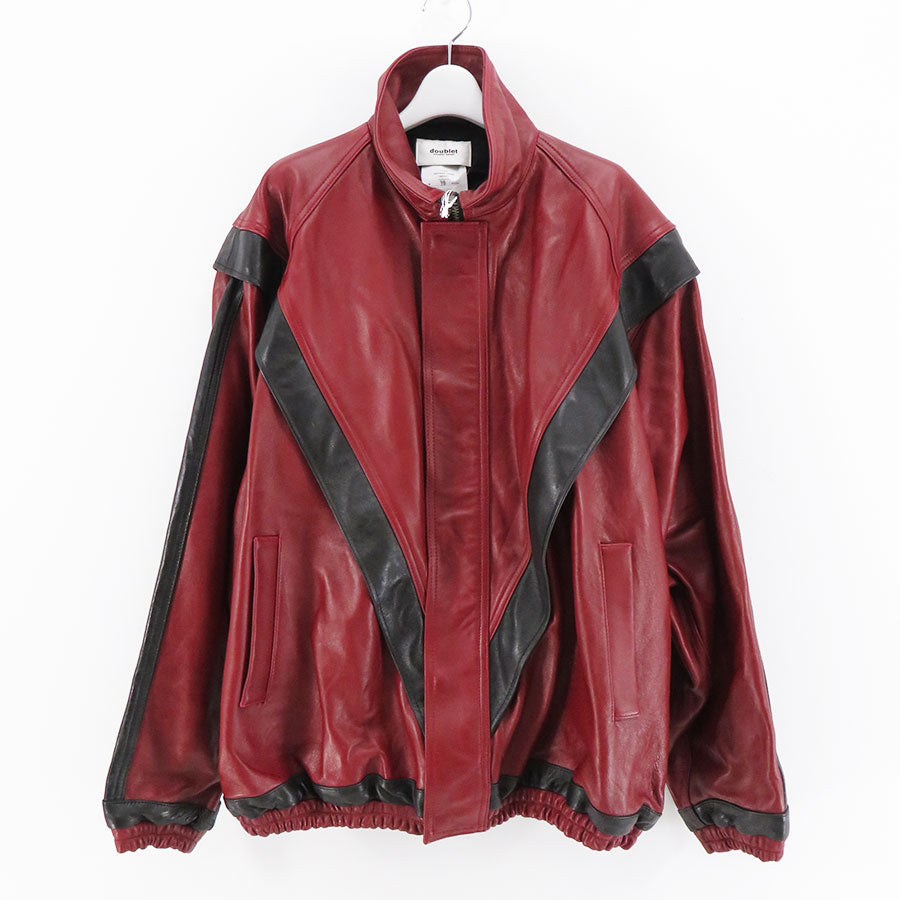 【doublet/ダブレット】, LEATHER TRACK JACKET , 24AW04BL190