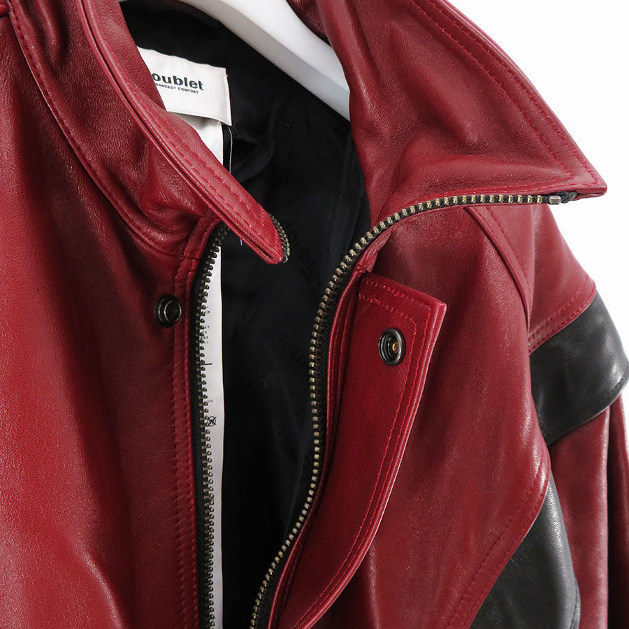 【doublet/ダブレット】<br>LEATHER TRACK JACKET <br/>24AW04BL190