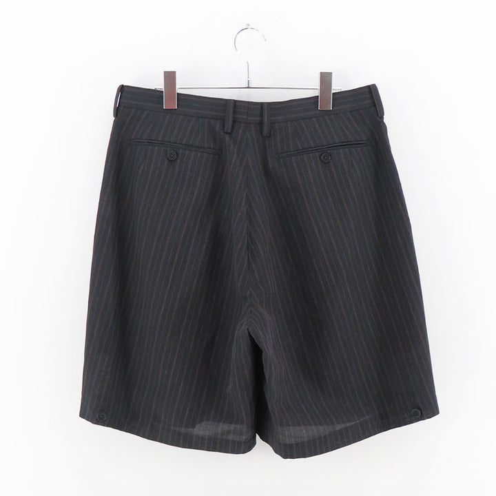 MAATEE&SONS/マーティーアンドサンズ】SHORT TROUSER / 強撚R,LI,PE