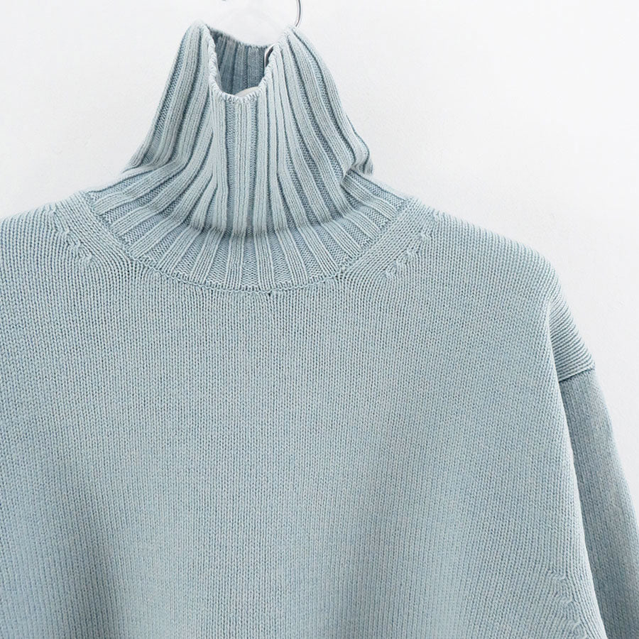 【AURALEE/オーラリー】, WASHED FRENCH MERINO KNIT TURTLE , A23AT03SW