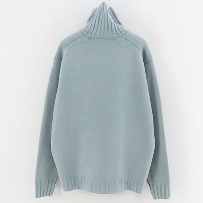 【AURALEE/オーラリー】<br>WASHED FRENCH MERINO KNIT TURTLE <br>A23AT03SW