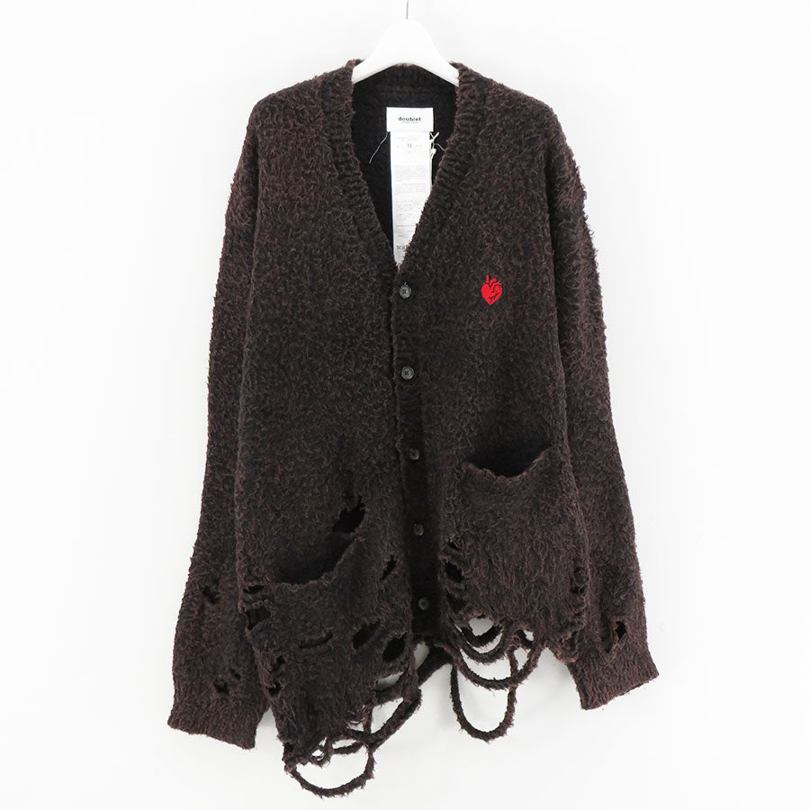 【doublet/ダブレット】<br>ZOMBIE SILHOUETTE KNIT CARDIGAN <br/>24AW55KN167