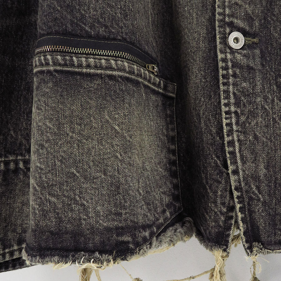 doublet/ダブレット】USED FINISH DENIM JACKET 25SS12BL213の doublet/ダブレット】USED FINISH DENIM JACKET 25SS12BL213の