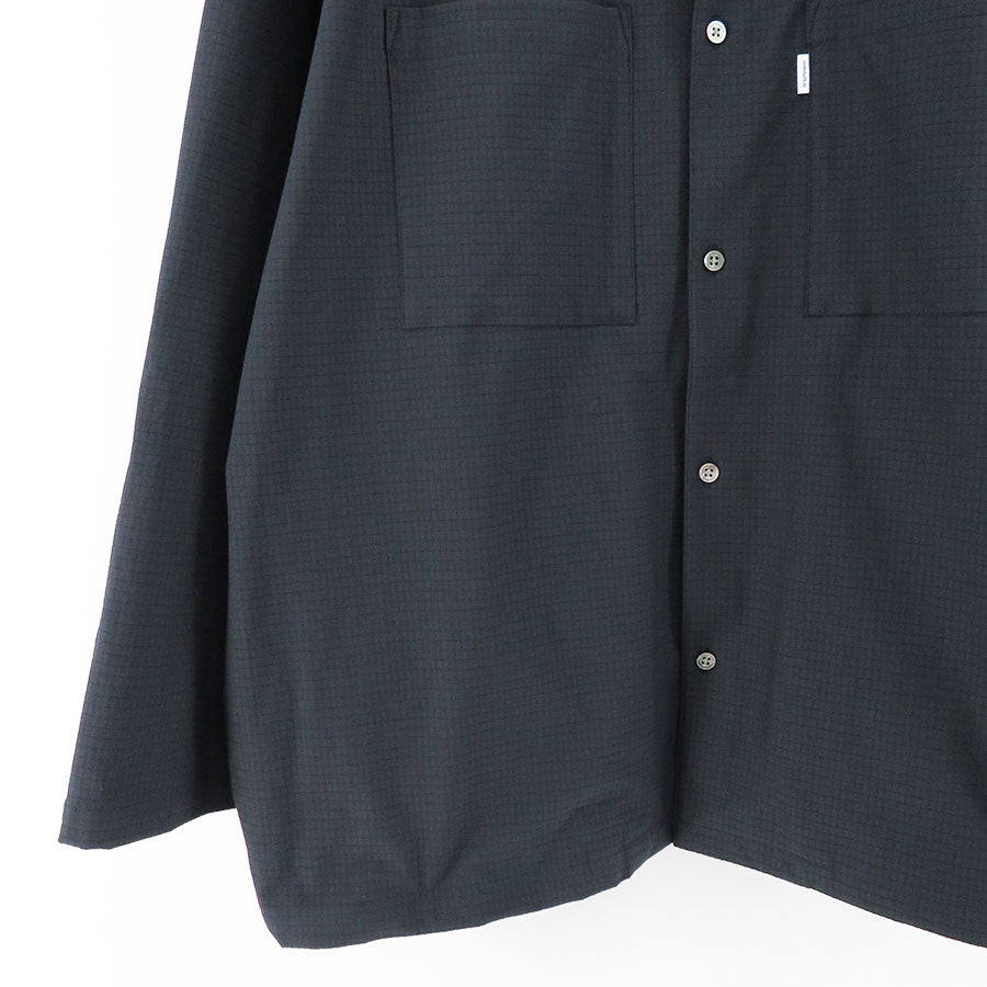 【Graphpaper/그래프 페이퍼】<br> Ripple Jersey L/S Oversized Box Shirt<br> GM234-50077B 
