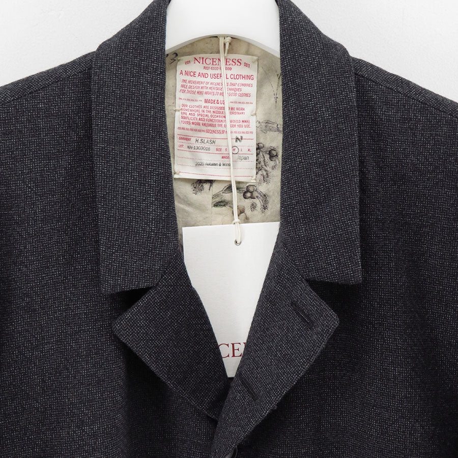 NICENESS ナイスネス NN-1303O16 H.SLASH 25AW NICENESS/ナイスネス】H.SLASH / H.スラッシュ (ネオヘリンボーン