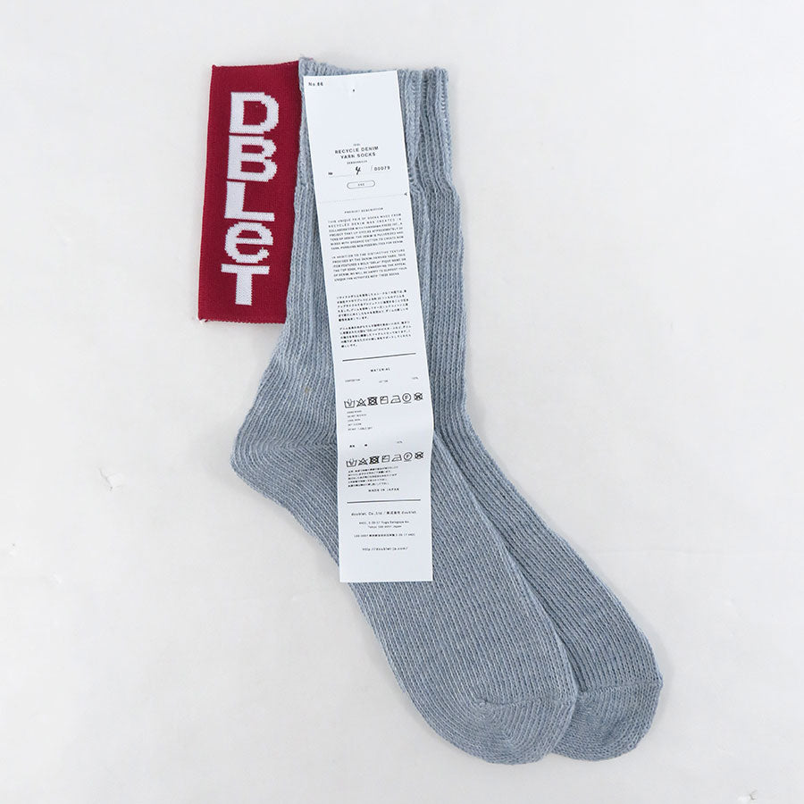 【doublet/ダブレット】<br>RECYCLE DENIM YARN SOCKS <br/>25SS53SC33