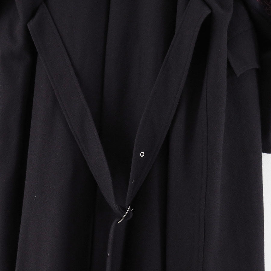 【DAIRIKU/ダイリク】<br>”BATMAN” Drape Long P-coat <br>25AWO7