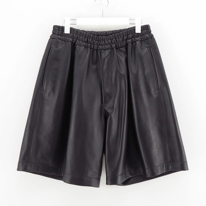 Graphpaper/グラフペーパー】Lamb Leather Wide Shorts GU251