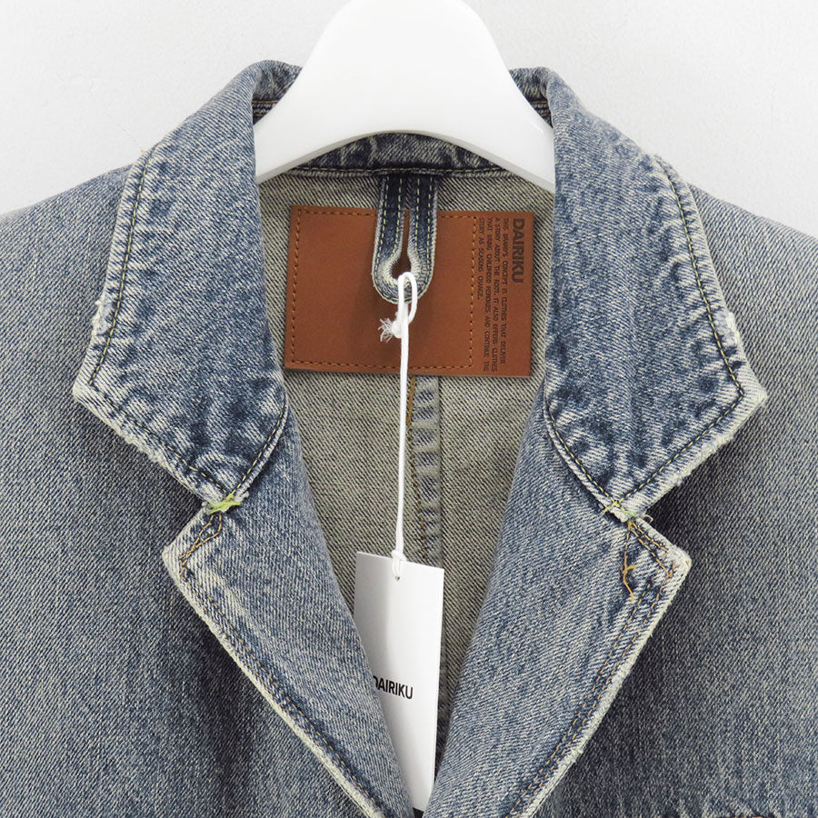 【DAIRIKU/ダイリク】<br>Free Stich Draiping Denim Jacket <br>25AWD8