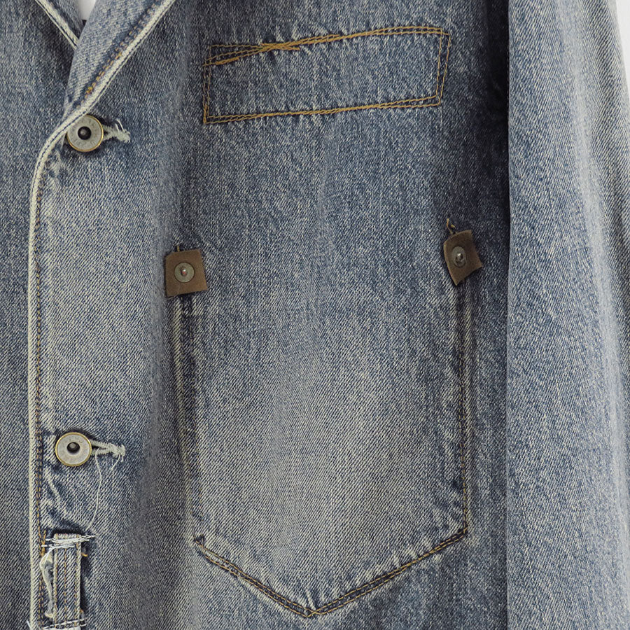 【DAIRIKU/ダイリク】<br>Free Stich Draiping Denim Jacket <br>25AWD8