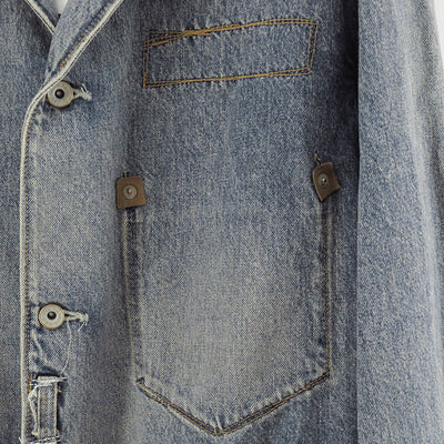 【DAIRIKU/ダイリク】<br>Free Stich Draiping Denim Jacket <br>25AWD8