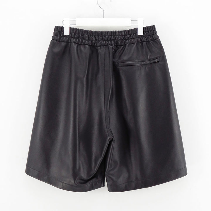 パンツ graphpaper leather SHORTS Graphpaper/グラフペーパー】Lamb Leather Wide Shorts GU251