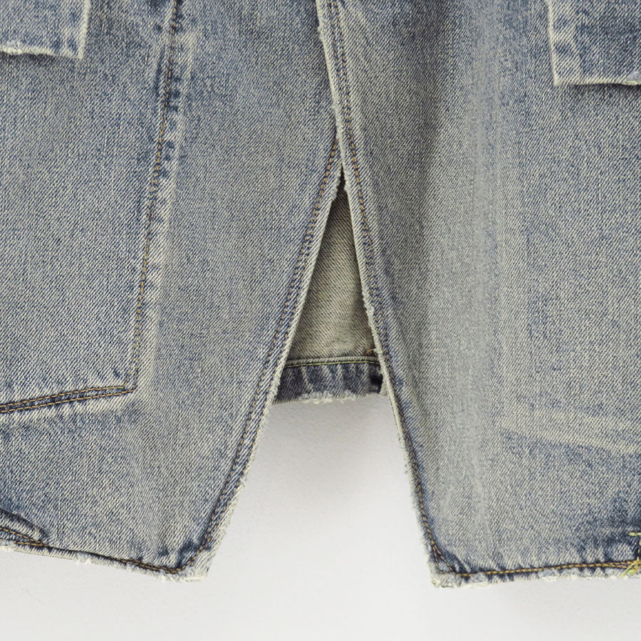 【DAIRIKU/ダイリク】<br>Free Stich Draiping Denim Jacket <br>25AWD8