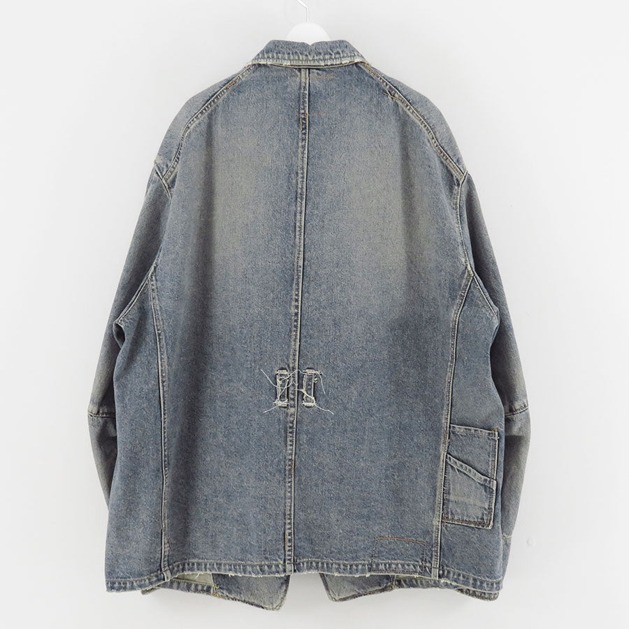 【DAIRIKU/ダイリク】<br>Free Stich Draiping Denim Jacket <br>25AWD8