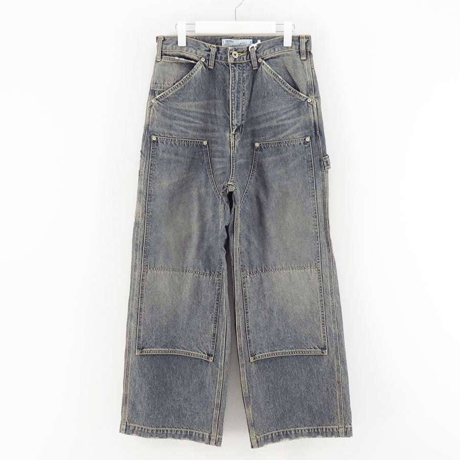 【DAIRIKU/ダイリク】<br>Vintage Washed Painter Denim Wide Pant <br>25AWD15