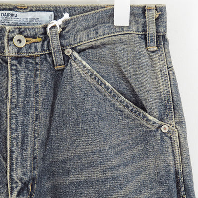 【DAIRIKU/ダイリク】<br>Vintage Washed Painter Denim Wide Pant <br>25AWD15