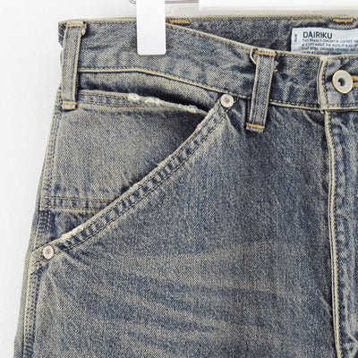 【DAIRIKU/ダイリク】<br>Vintage Washed Painter Denim Wide Pant <br>25AWD15